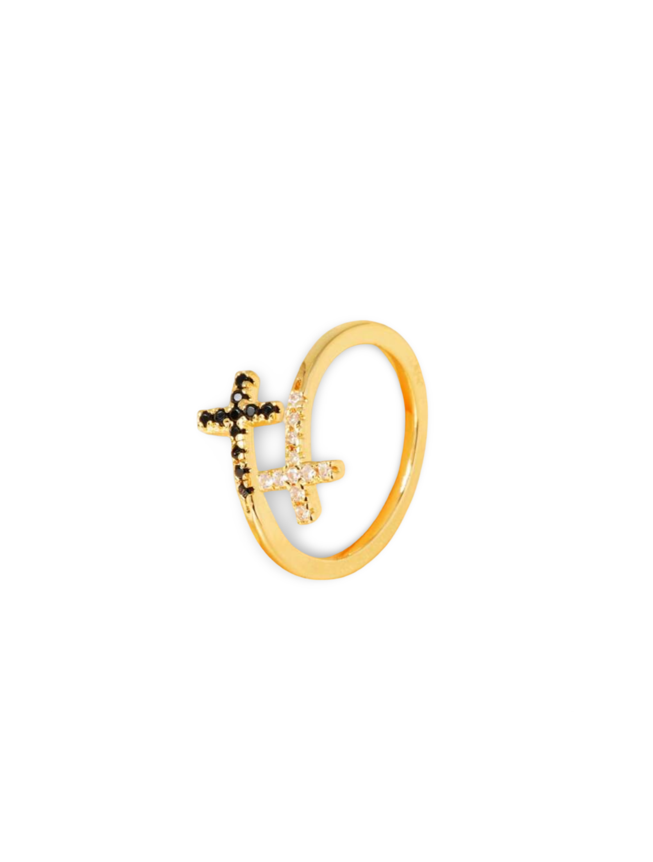 Yin & Yang Cross Ring