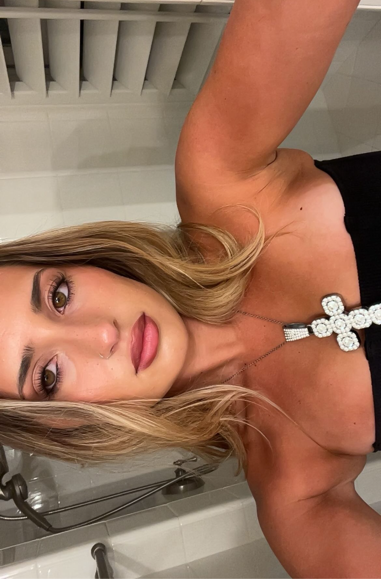 Jumbo Bubble Cross - Silver