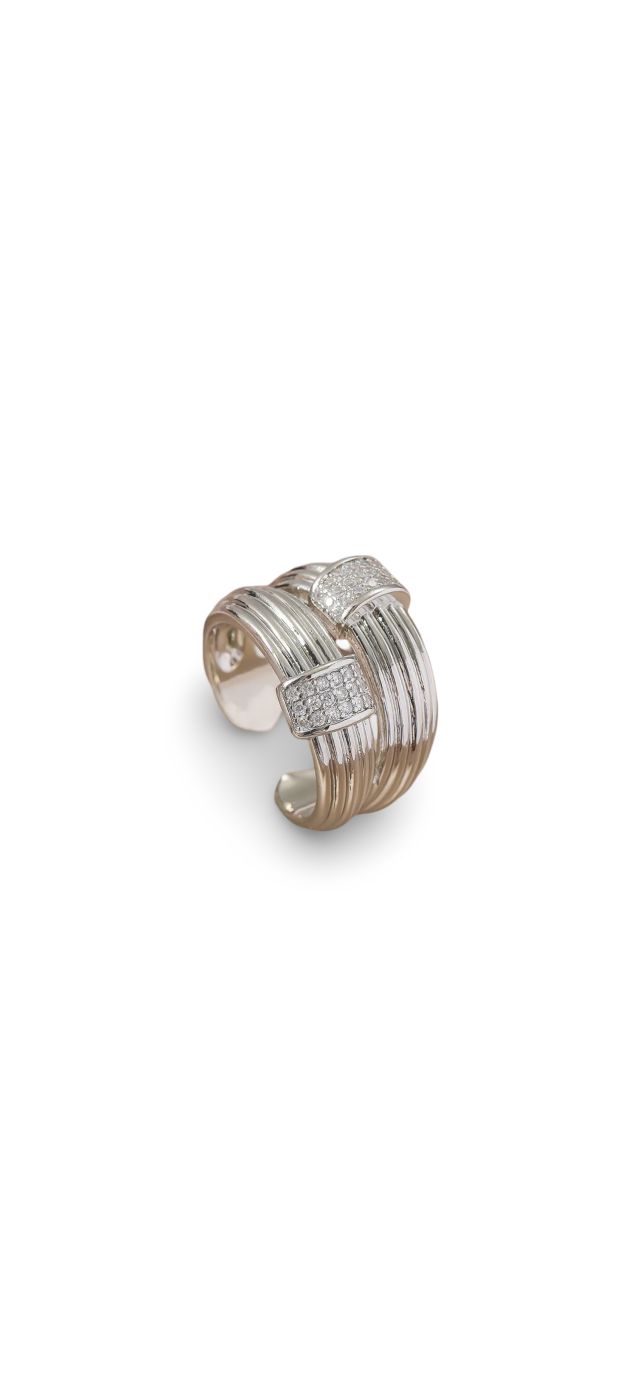 Double Stack Ring - Silver