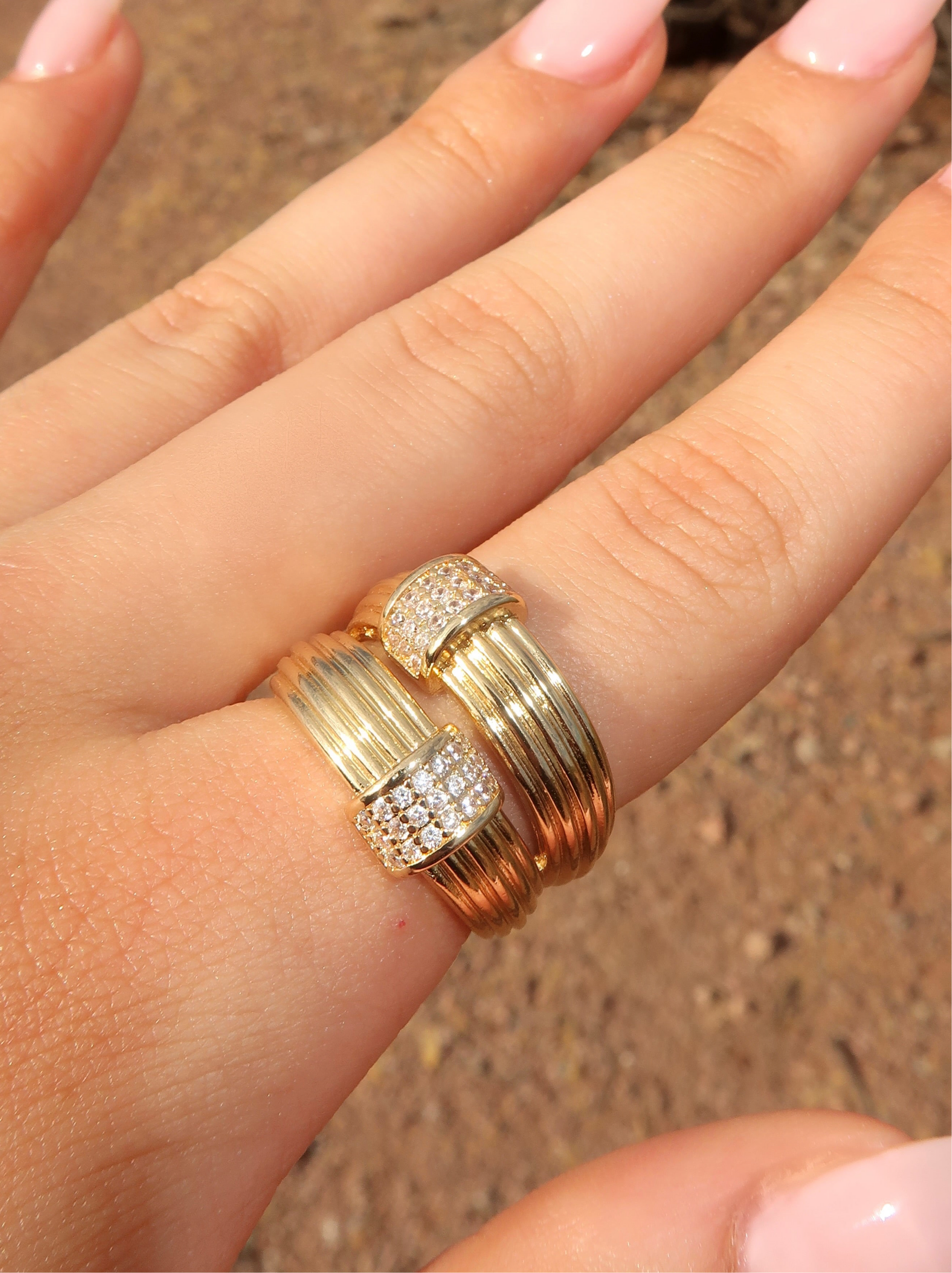 Double Stack Ring - Gold