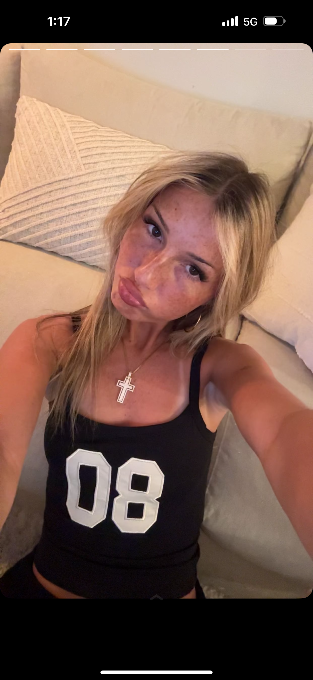 Icy Cross Necklace