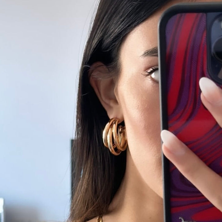 Triple Stack Hoops - Gold