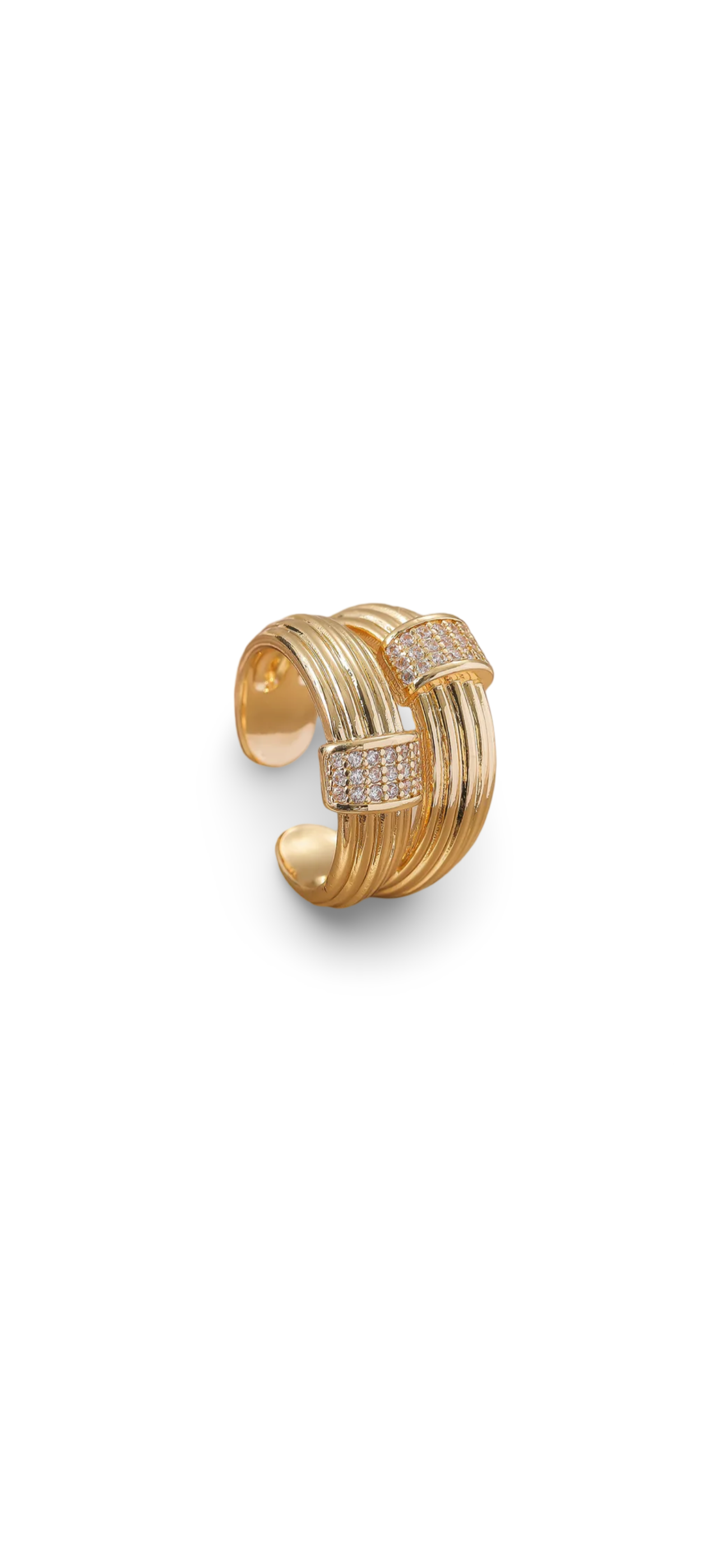 Double Stack Ring - Gold