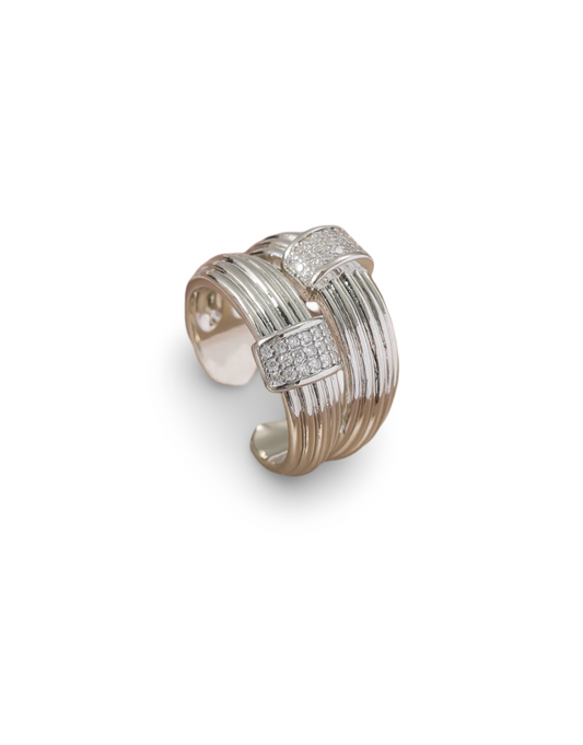 Double Stack Ring - Silver