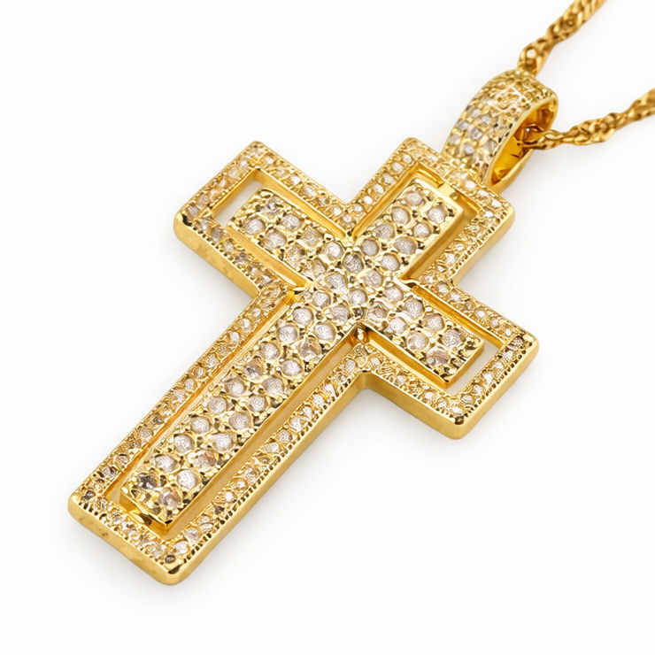Icy Cross Necklace