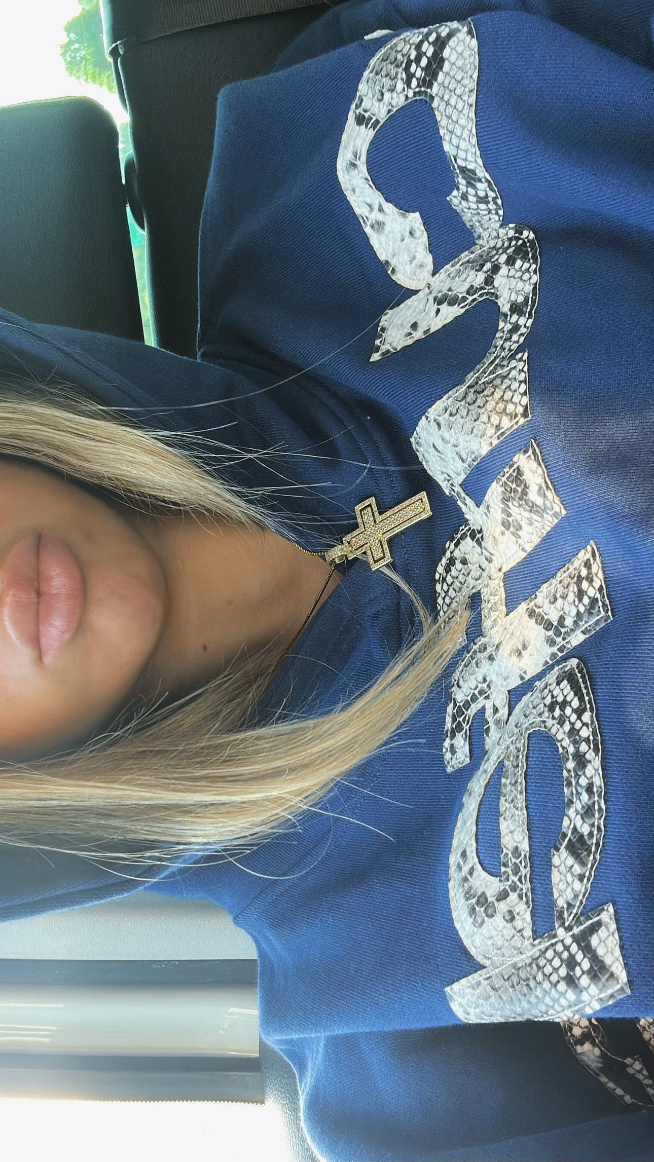 Icy Cross Necklace